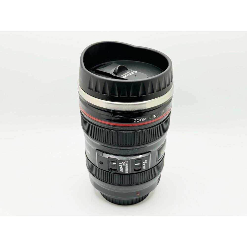 Camera Lens Travel Coffee Mug Stainless Steel Photographer Friend(No Retail Box)